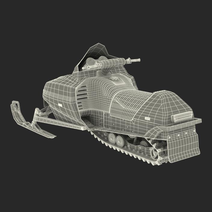 3D model Snowmobile Generic Rigged