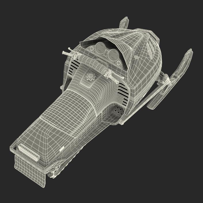 3D model Snowmobile Generic Rigged