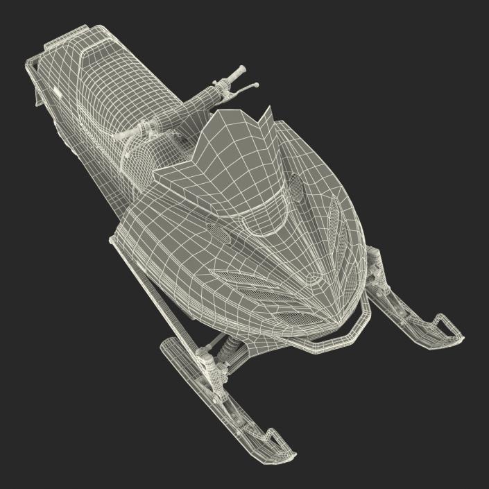 3D model Snowmobile Generic Rigged