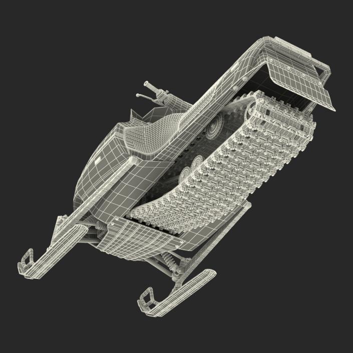 3D model Snowmobile Generic Rigged