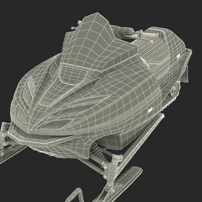 3D model Snowmobile Generic Rigged