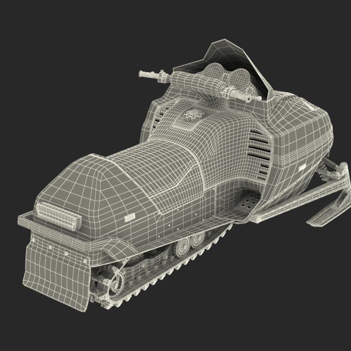 3D model Snowmobile Generic Rigged