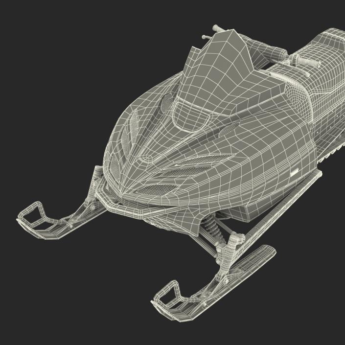 3D model Snowmobile Generic Rigged