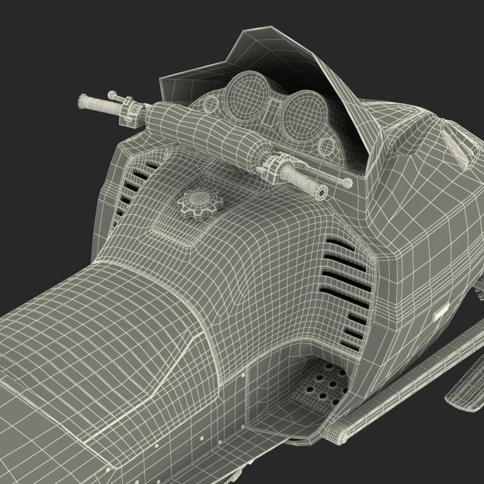 3D model Snowmobile Generic Rigged