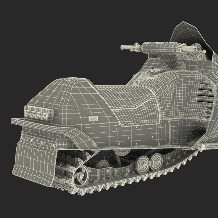 3D model Snowmobile Generic Rigged