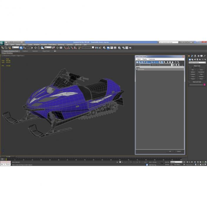 3D Snowmobile Generic model