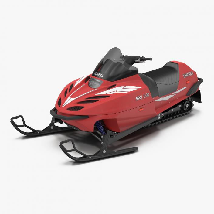 Snowmobile Yamaha Rigged 3D model