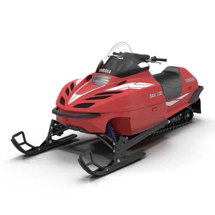 Snowmobile Yamaha Rigged 3D model