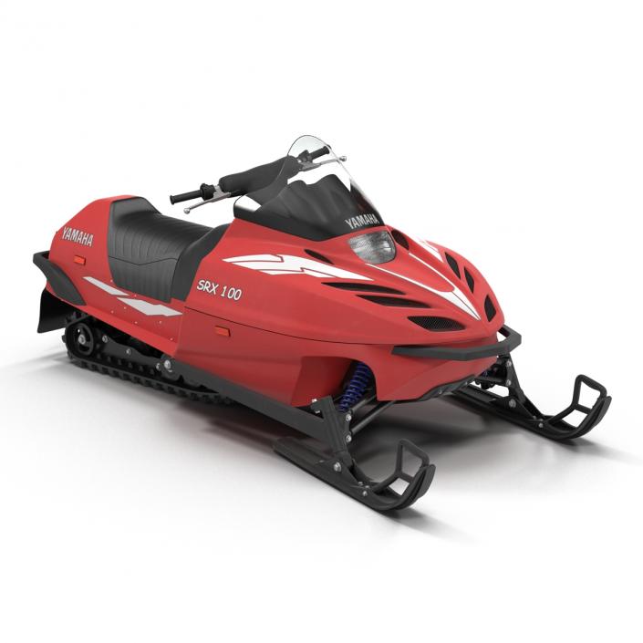 Snowmobile Yamaha Rigged 3D model