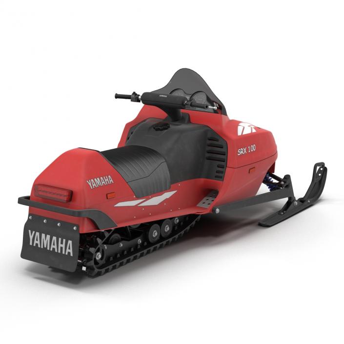 Snowmobile Yamaha Rigged 3D model