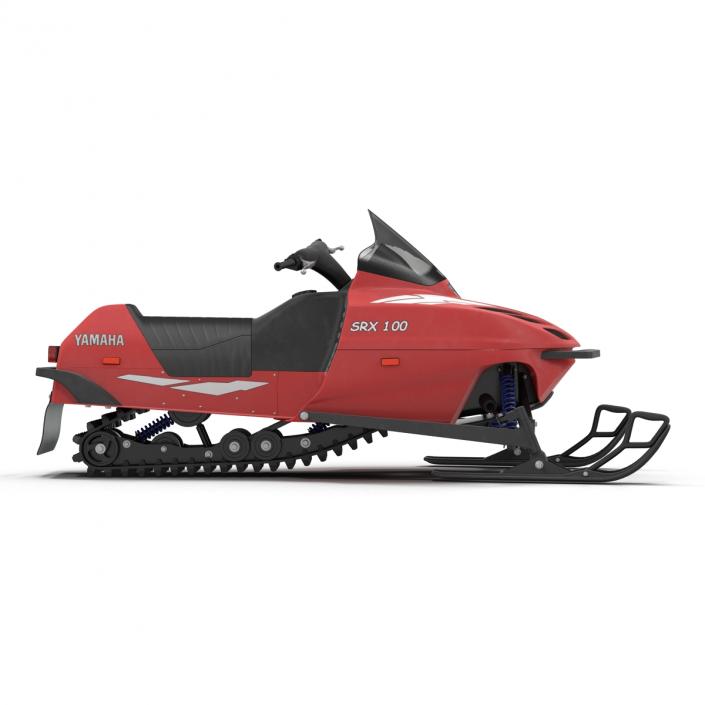 Snowmobile Yamaha Rigged 3D model