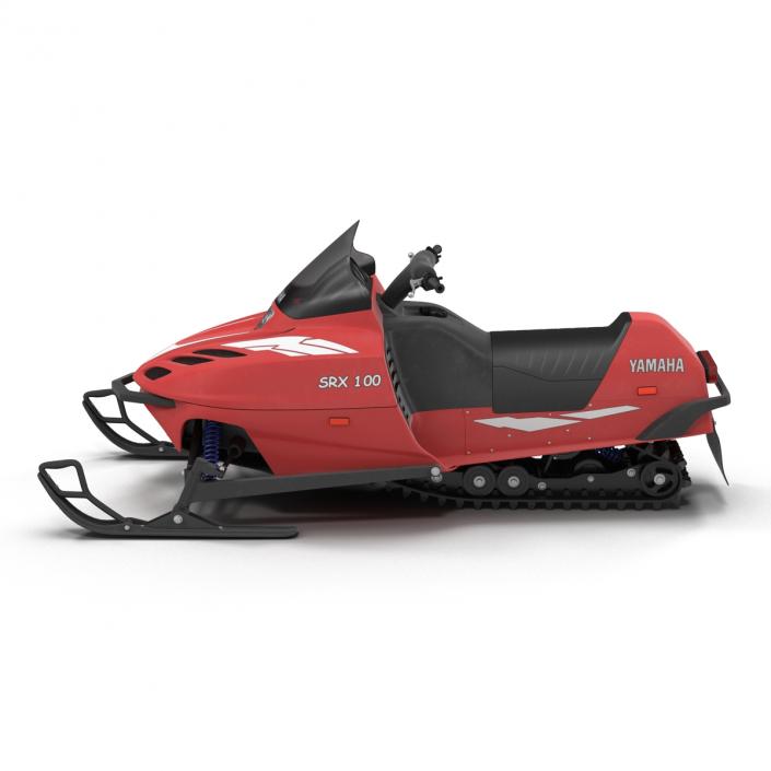 Snowmobile Yamaha Rigged 3D model