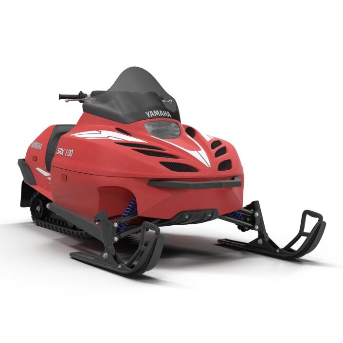 Snowmobile Yamaha Rigged 3D model