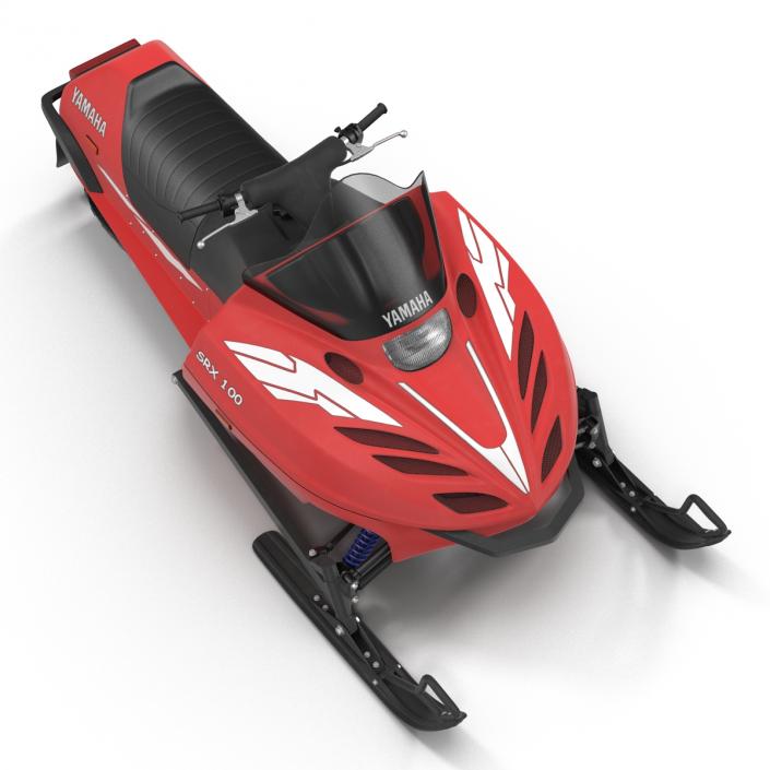 Snowmobile Yamaha Rigged 3D model