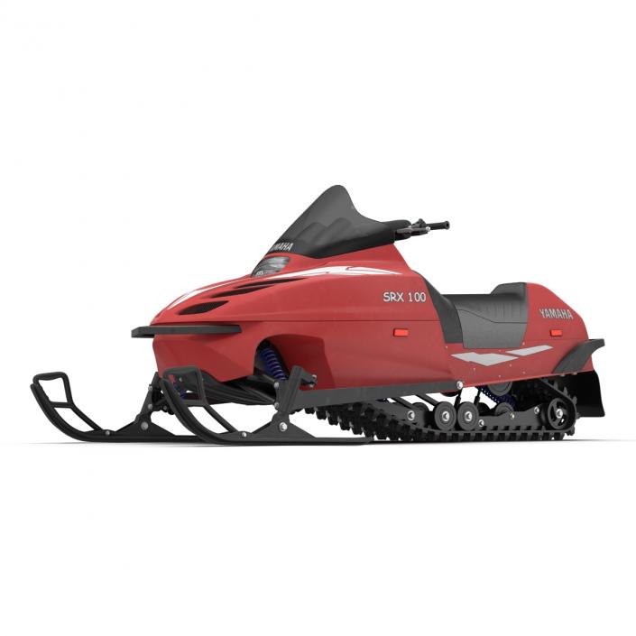 Snowmobile Yamaha Rigged 3D model