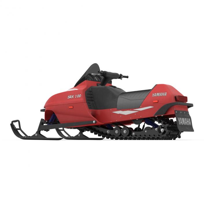 Snowmobile Yamaha Rigged 3D model