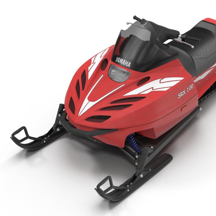 Snowmobile Yamaha Rigged 3D model