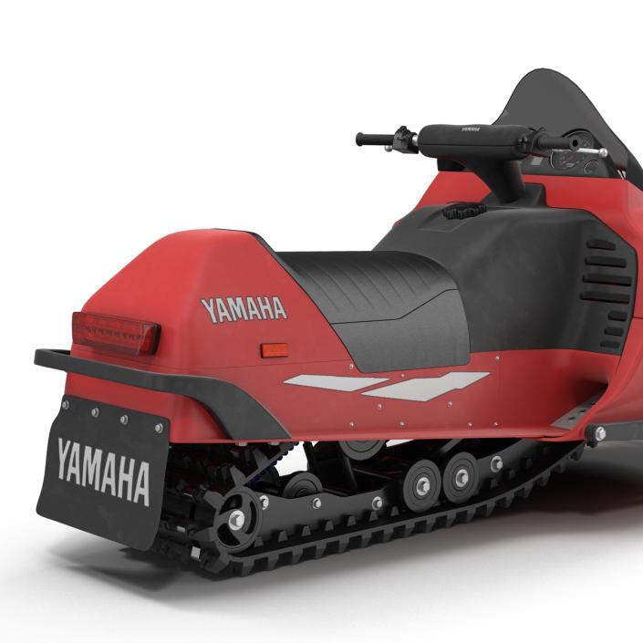 Snowmobile Yamaha Rigged 3D model