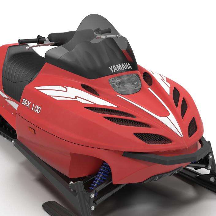 Snowmobile Yamaha Rigged 3D model