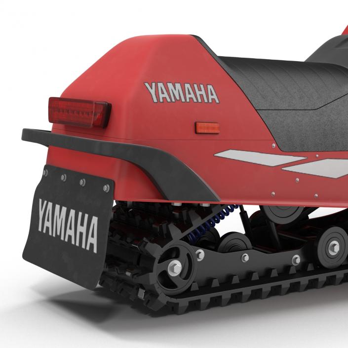 Snowmobile Yamaha Rigged 3D model