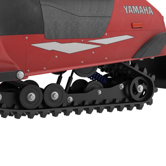 Snowmobile Yamaha Rigged 3D model