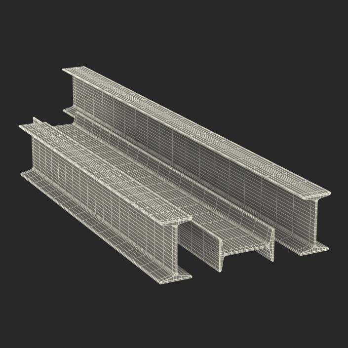 Iron Beams Set 3D model