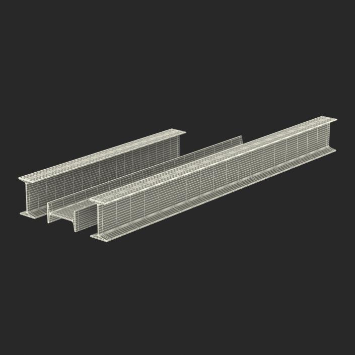 Iron Beams Set 3D model