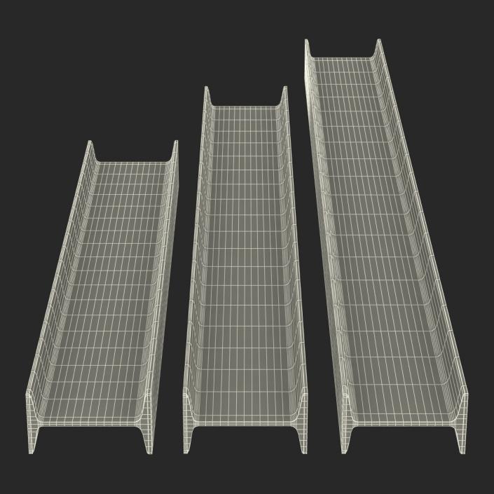 Iron Beams Set 3D model