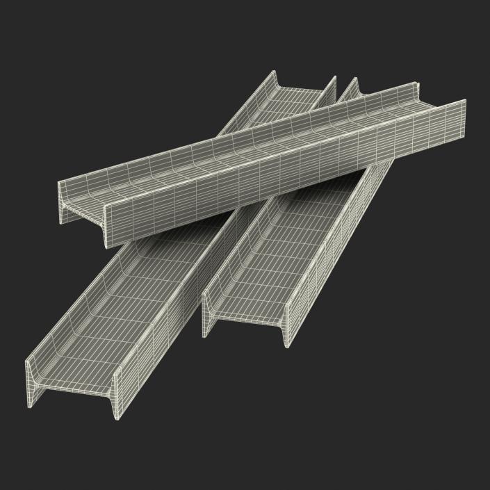 Iron Beams Set 3D model