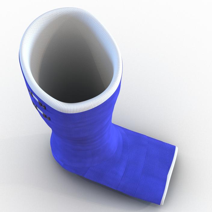 Blue Fiberglass Cast Leg 3D model