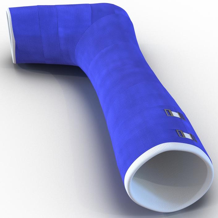 Blue Fiberglass Cast Leg 3D model