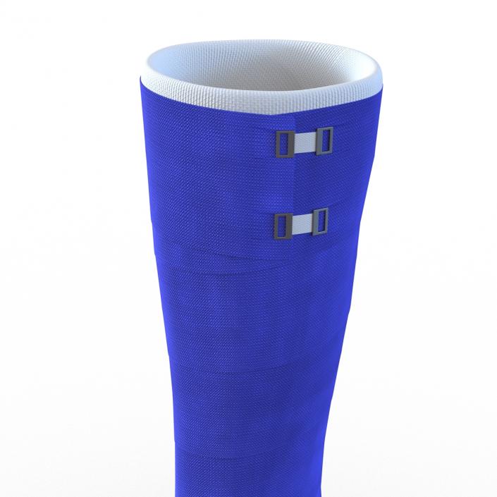 Blue Fiberglass Cast Leg 3D model