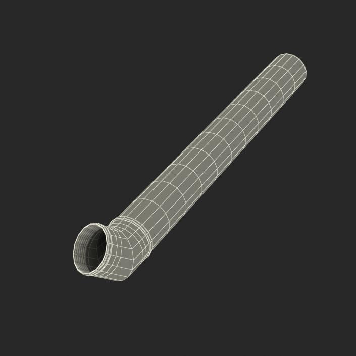 3D model Iron Pipes with Elbow Attachment 45