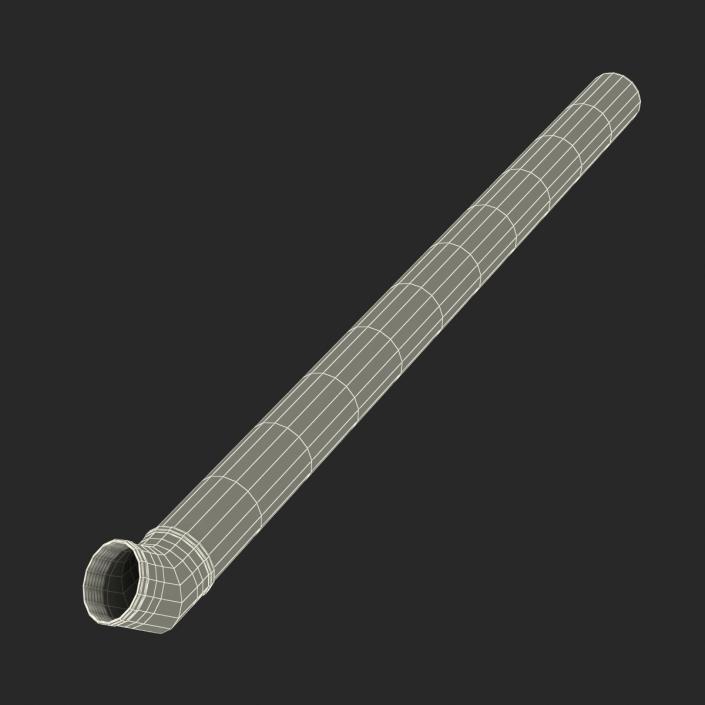 3D model Iron Pipes with Elbow Attachment 45