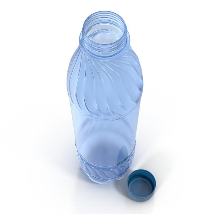 3D model Plastic Water Bottle Blue