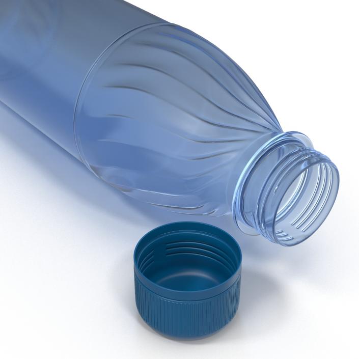 3D model Plastic Water Bottle Blue