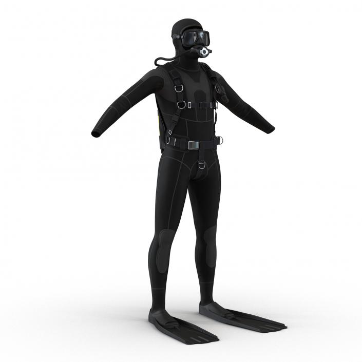 Scuba Diving Equipment 3D