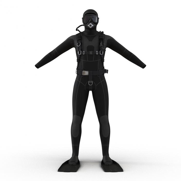 Scuba Diving Equipment 3D