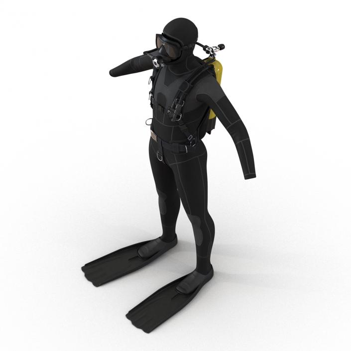 Scuba Diving Equipment 3D