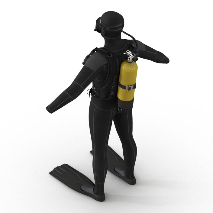 Scuba Diving Equipment 3D