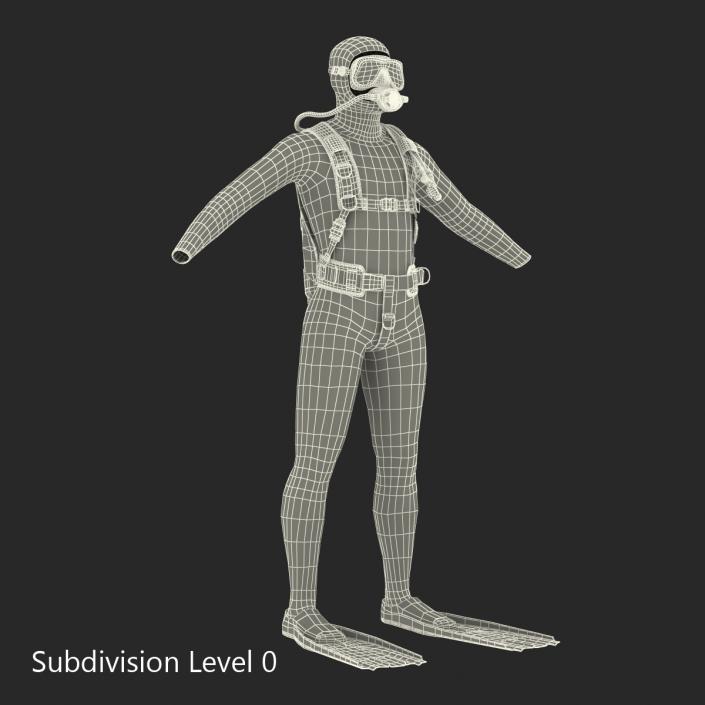 Scuba Diving Equipment 3D