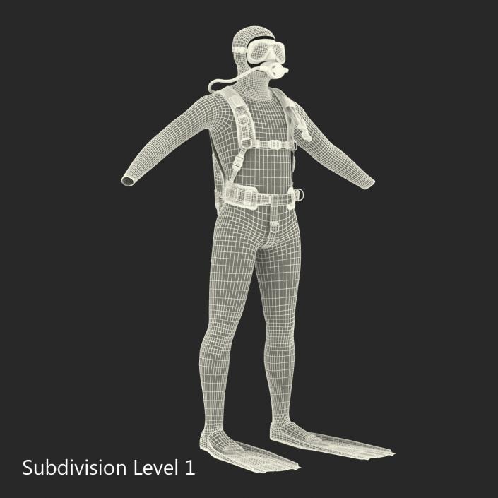 Scuba Diving Equipment 3D