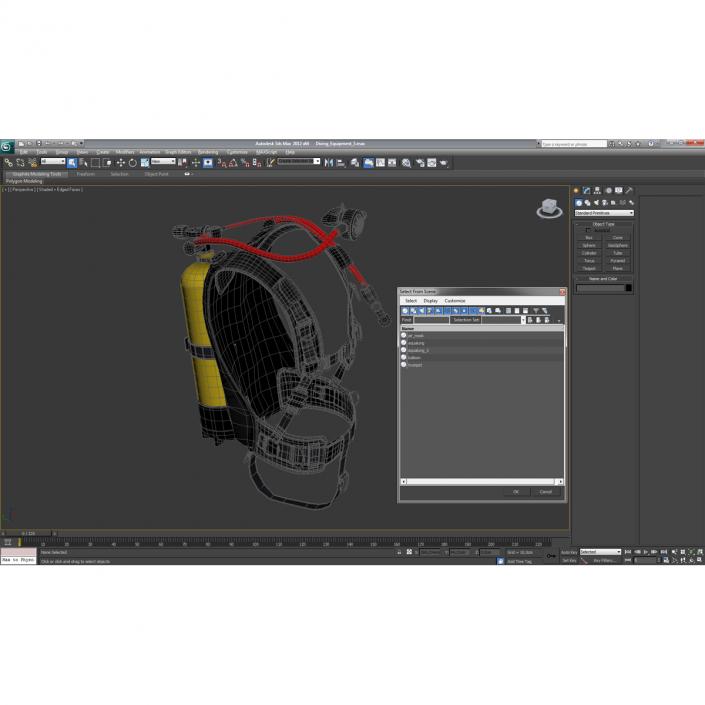 3D Diving Equipment 3 model