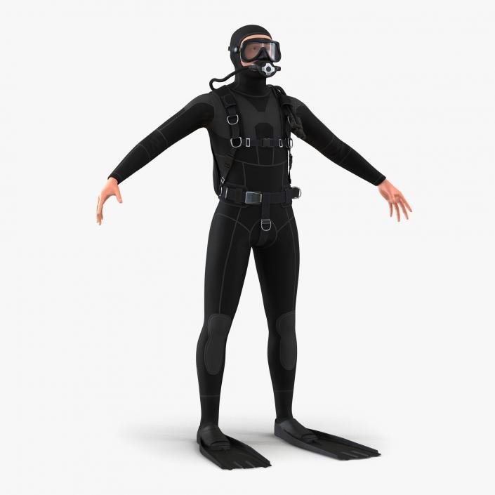 Diver 3D model