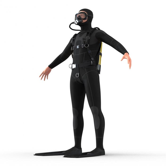 Diver 3D model