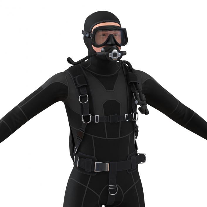 Diver 3D model