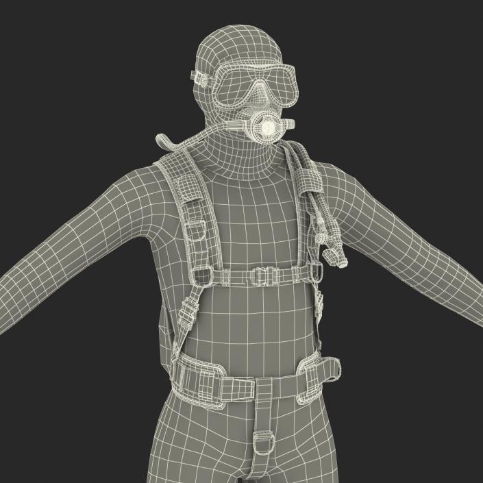 Diver 3D model