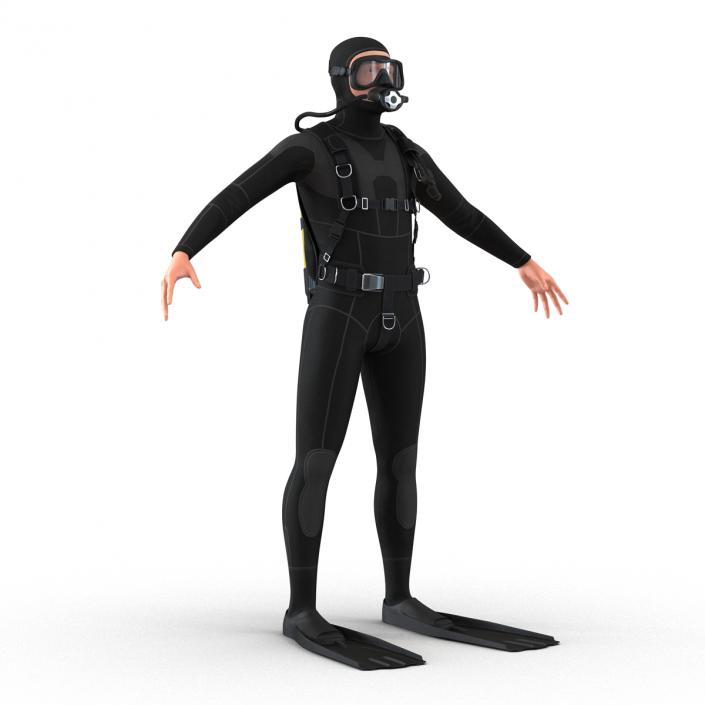 Diver Rigged 3D