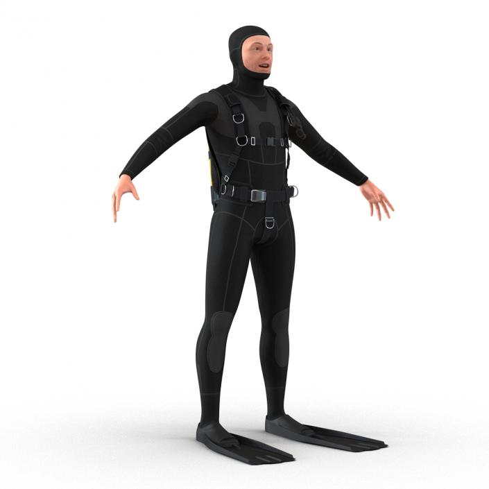 Diver Rigged 3D