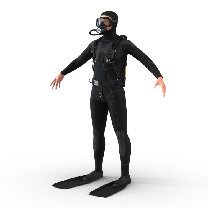 Diver Rigged 3D